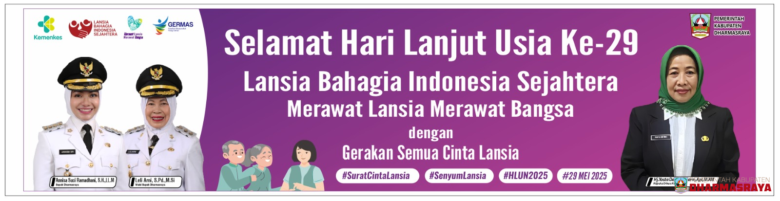 Memperingati Hari Lanjut Usia Nasional setiap tanggal 29 Mei